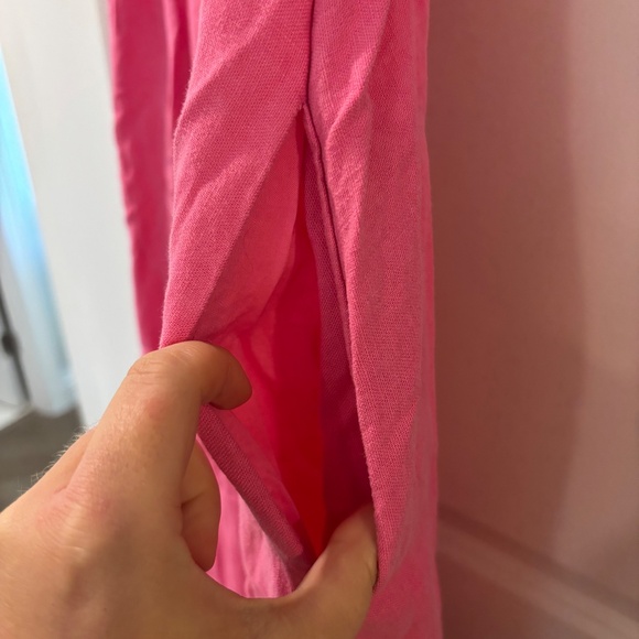 Tabitha Brown x Target Limited Time Collection Pink and Red Colorblock Dress - Picture 6 of 9